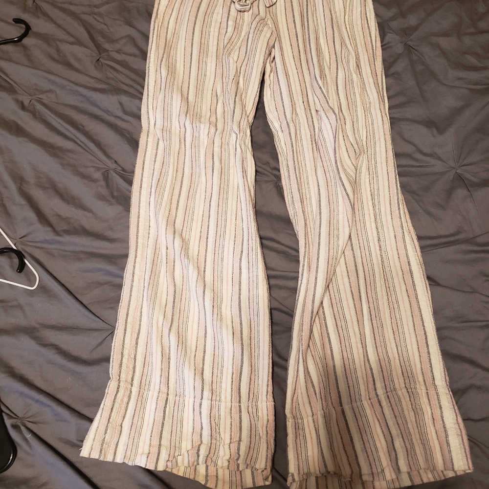Pink,grey,black stopped dress pants